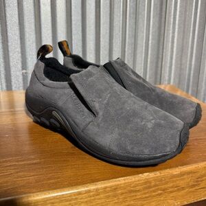 NWOT Merrell Women's Jungle Moc Suede Slip On Pewter Grey size 7